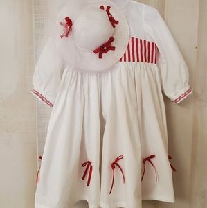 Handmade Mary Poppins 3T Hat and dress